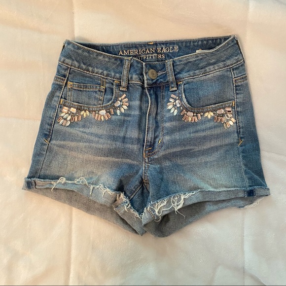 American Eagle Outfitters Pants - American Eagle Stretch Hi Rise Shortie
